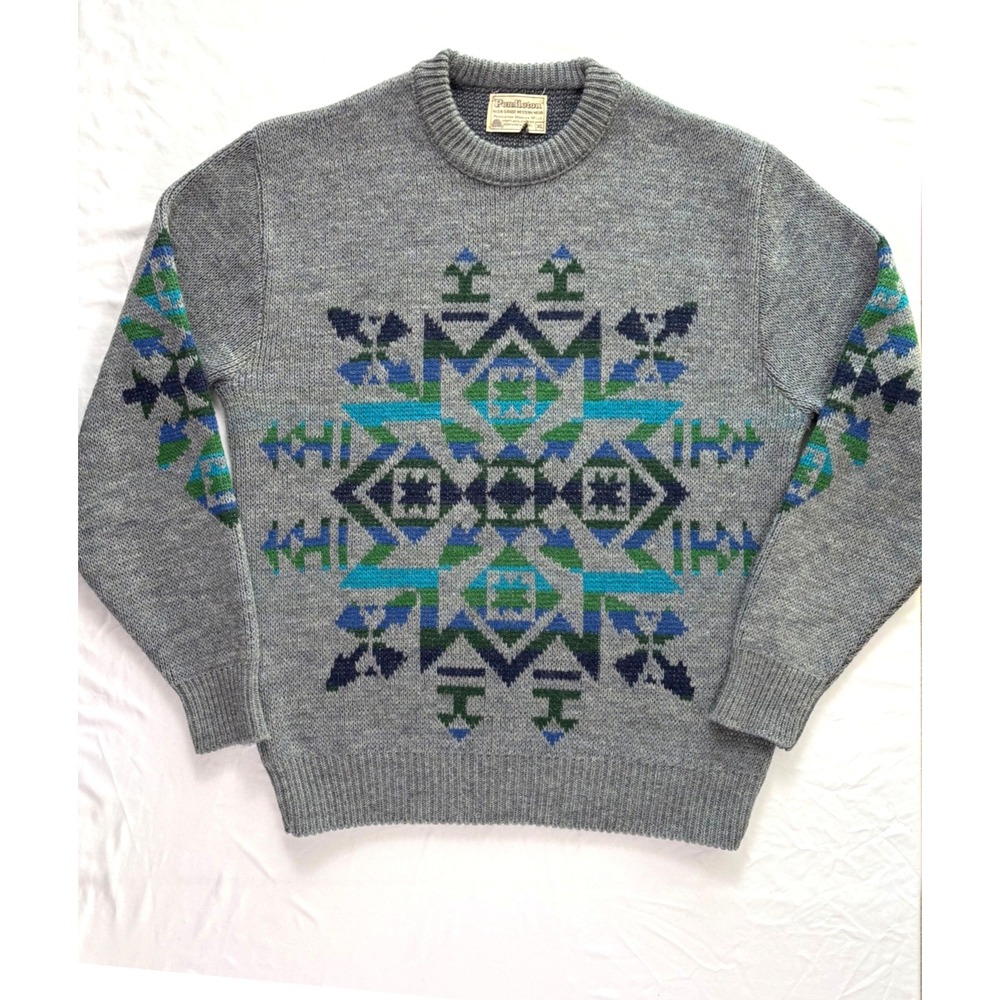 Vintage Pendleton High‎ Grade Western Wear Wool Sweater Mens XL Southwest Native